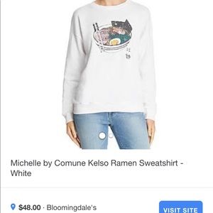 NEW WITH TAG Michelle by comune Ramen Sweatshirt